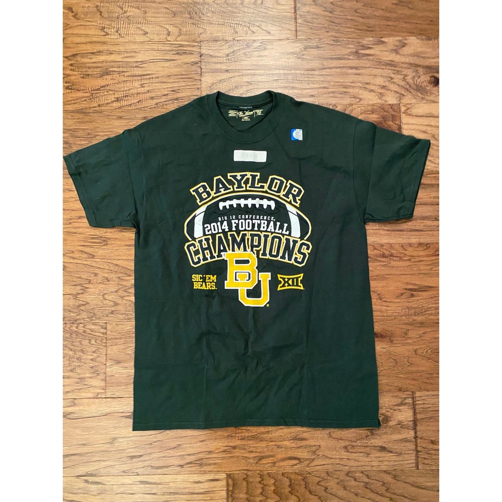 The Victory Baylor Bears 2014 Big 12 Football Champions T-Shirt Green Mens L